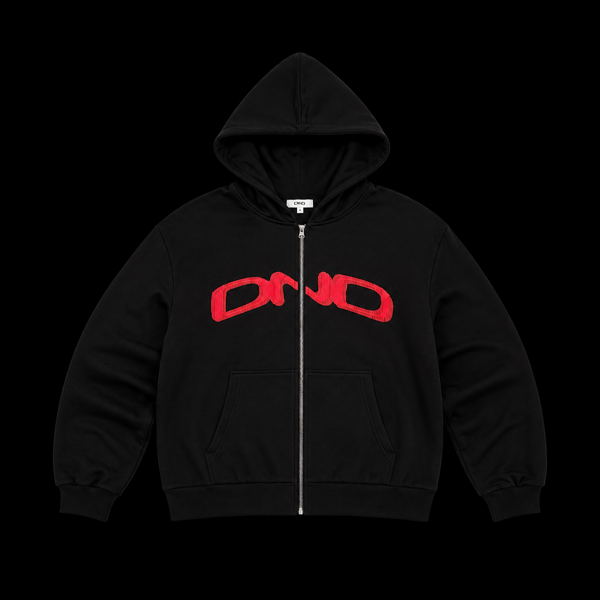 OG ZIP UP HOODIE BLACK